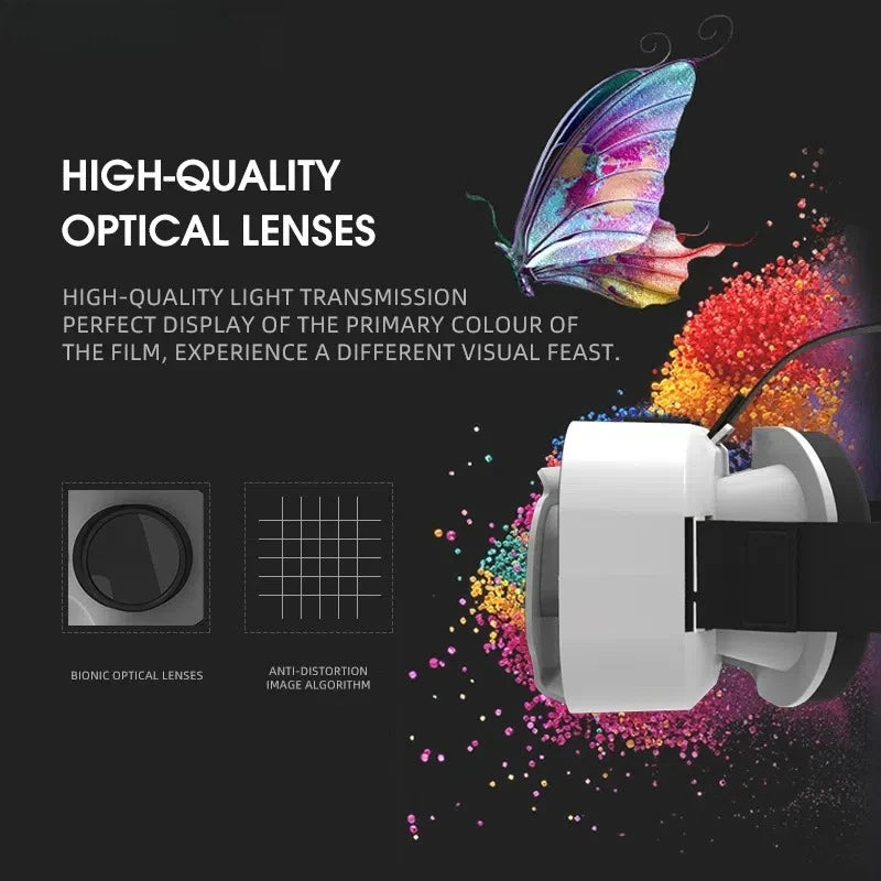 3D VR Glasses Headset – Virtual Reality Helmet for Mobile Smartphones with Adjustable Lenses - SORAVA