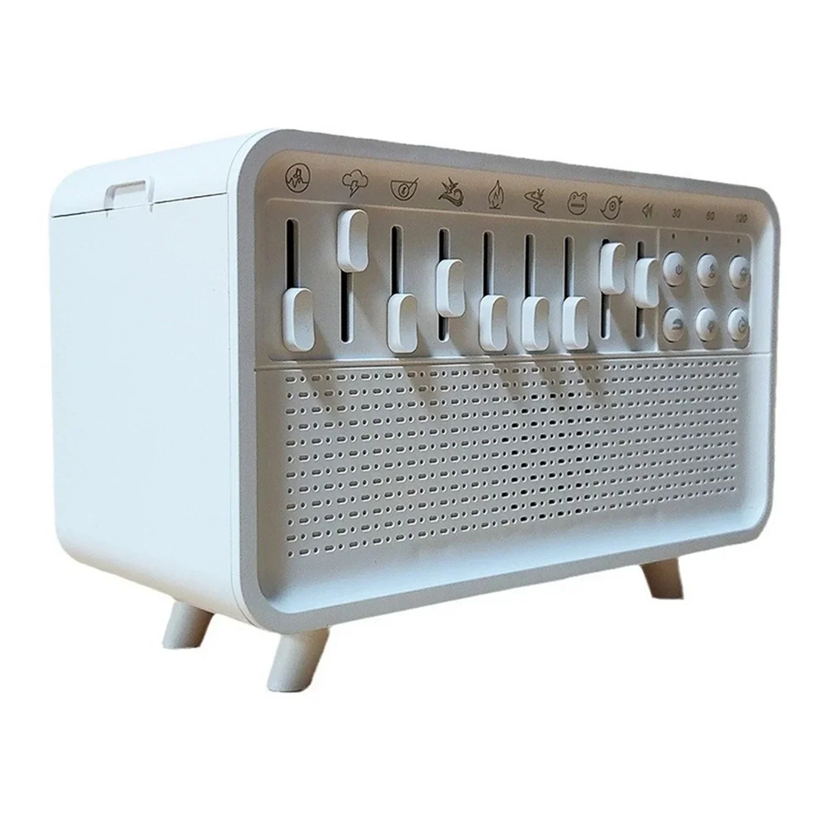 White Noise Machine & Aroma Diffuser – Humidifier with 8 Adjustable Sounds, Night Light & Bluetooth Speaker for Home Relaxation - SORAVA