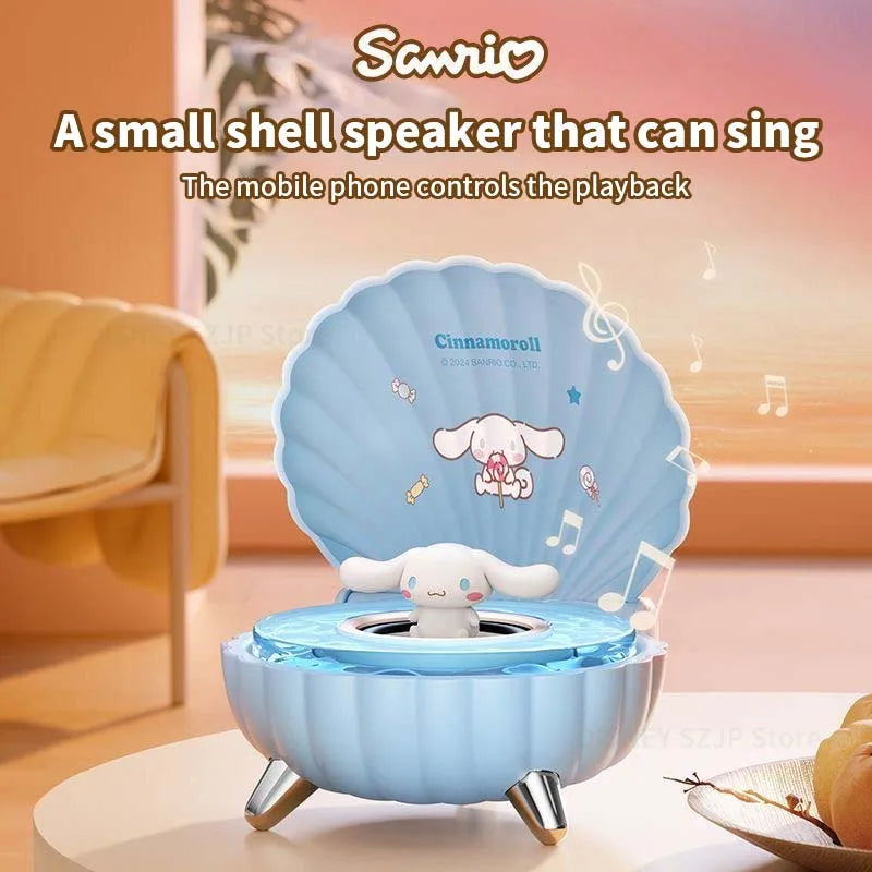 Sanrio Kuromi Mini Bluetooth Speaker – K39 Kawaii Wireless Portable Night Light, My Melody Shell Series, Perfect Anime Girl Gift - SORAVA