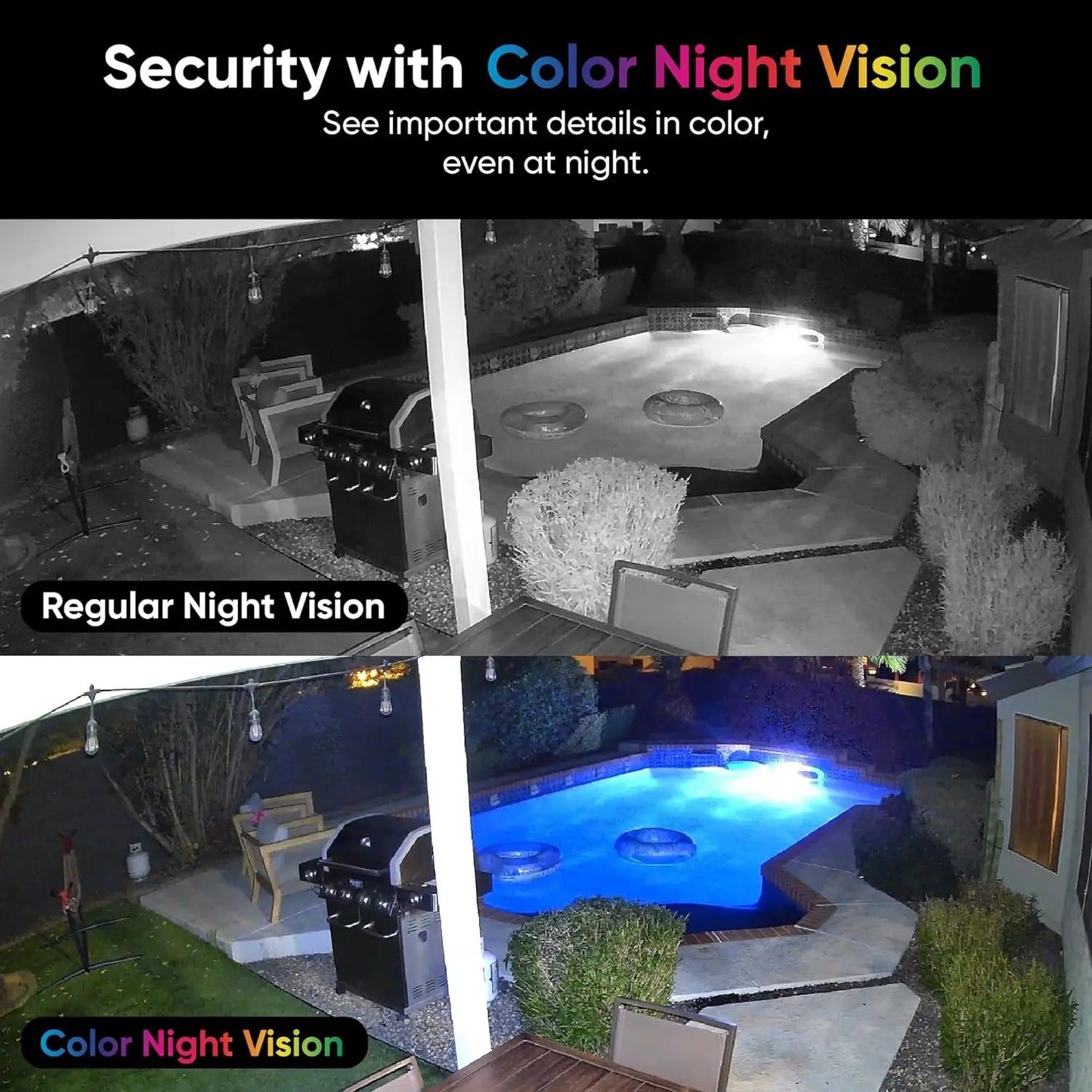 2K HD Wi-Fi Smart Security Camera – Indoor/Outdoor Cam v4 with Motion Detection, Spotlight & Siren for Home, Pet & Baby Monitoring - SORAVA