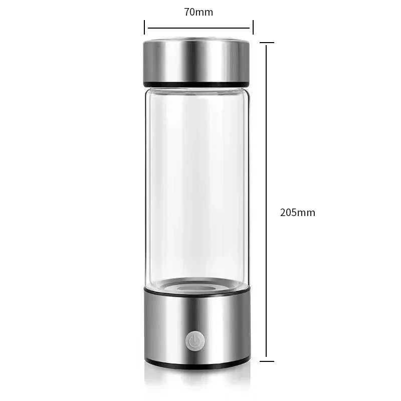Rich Hydrogen Oxygen Water Cup – H2 Inhalation Device & Dual-Chamber PEM Ionizer Bottle for Healthy Hydration - SORAVA