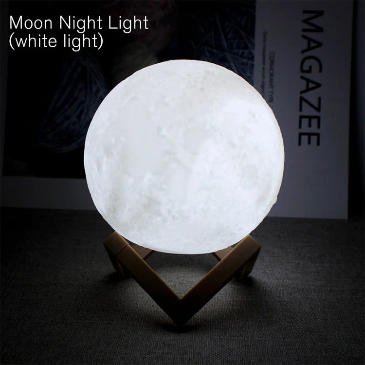 LED Moon Book Light – Galaxy Night Lamp for Kids & Adults, Bedroom Decor & Birthday Gift - SORAVA