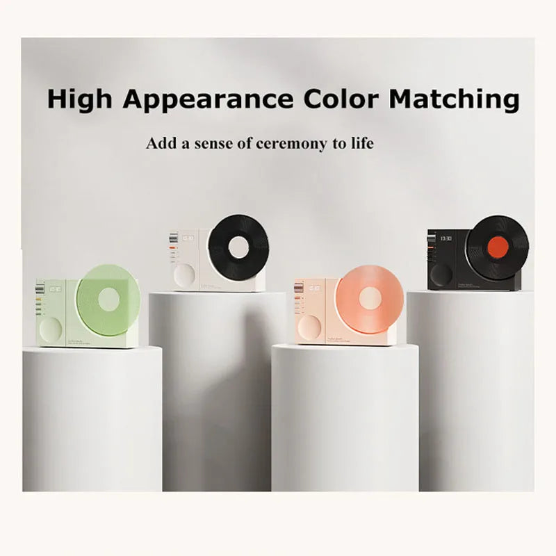 Mini Retro Bluetooth 5.3 Speaker – Wireless HiFi Music Box with AUX, TF Card, Clock Display & Retro Sound - SORAVA