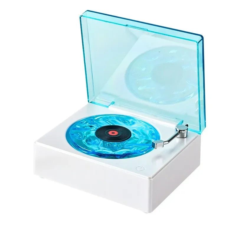 Wireless Sleep Aid Speaker – Retro Vinyl Record Player with Built-In White Noise, RGB Ambient Light & Timer, Perfect Gift - SORAVA