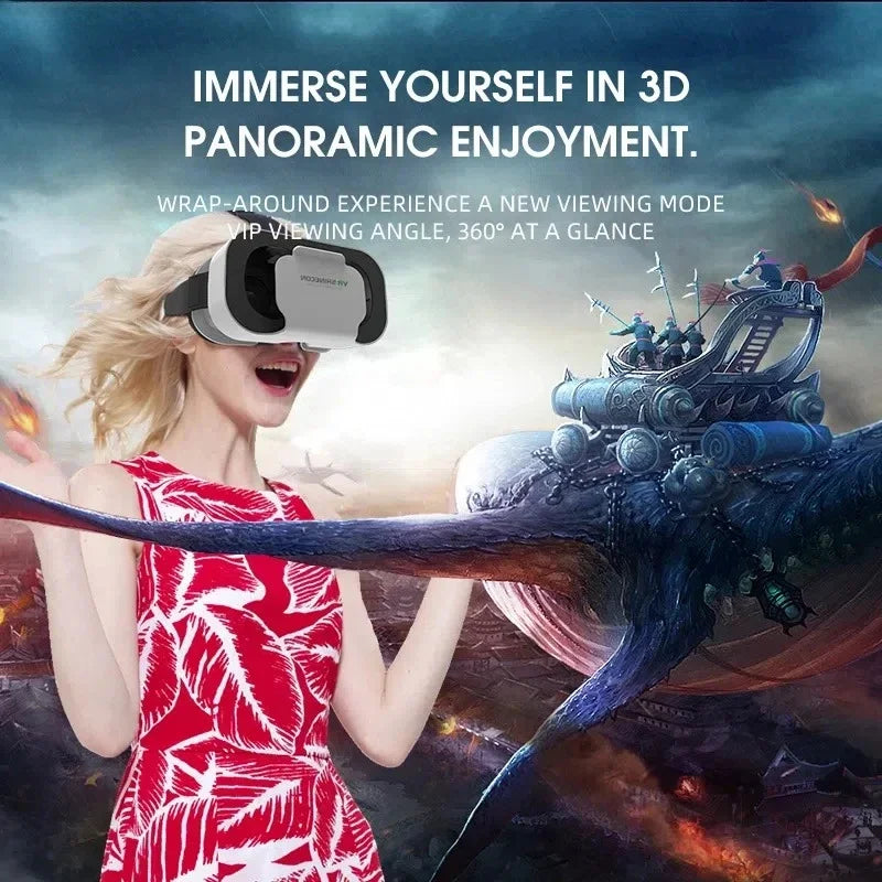 3D VR Glasses Headset – Virtual Reality Helmet for Mobile Smartphones with Adjustable Lenses - SORAVA