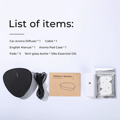 USB Rechargeable Car Aromatherapy Diffuser – Smart Sensor Aroma Machine with Autorun - SORAVA