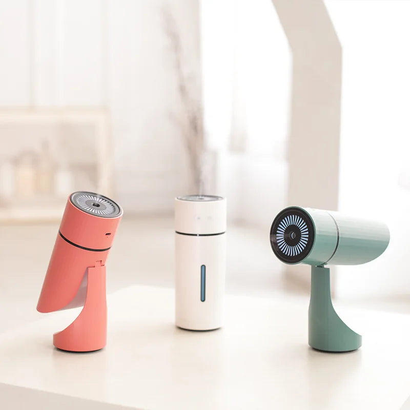 260ml Wireless Air Humidifier – USB Rechargeable Aromatherapy Diffuser & Ultrasonic Cool Mist Maker - SORAVA