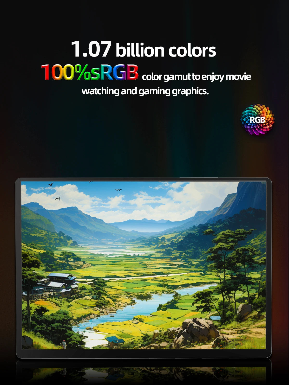 14-Inch 2K Portable Monitor – 2160×1440, 60Hz External Display for Laptops, Consoles & Phones