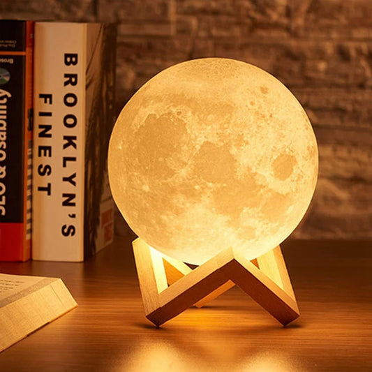 LED Moon Book Light – Galaxy Night Lamp for Kids & Adults, Bedroom Decor & Birthday Gift - SORAVA