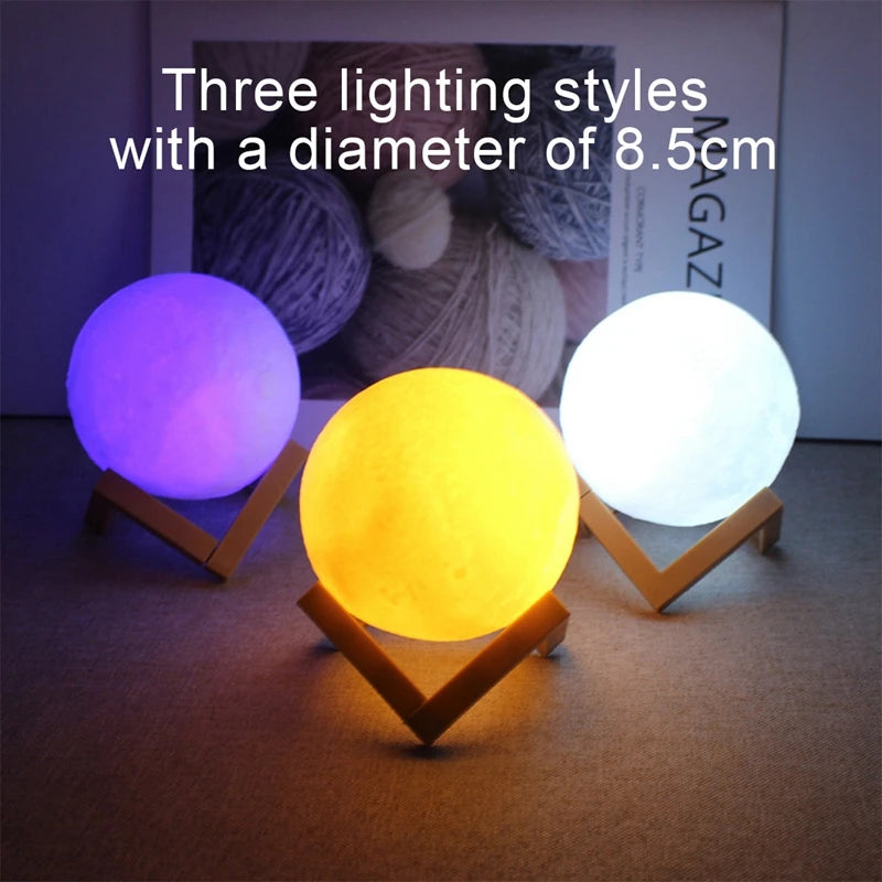 LED Moon Book Light – Galaxy Night Lamp for Kids & Adults, Bedroom Decor & Birthday Gift - SORAVA