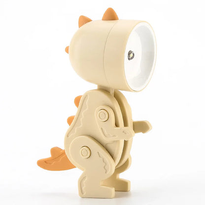 Mini Cartoon LED Table Lamp – Cute Folding Night Light with Adjustable Angle, Eye Protection, Battery Powered - SORAVA