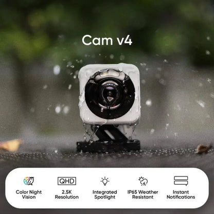 2K HD Wi-Fi Smart Security Camera – Indoor/Outdoor Cam v4 with Motion Detection, Spotlight & Siren for Home, Pet & Baby Monitoring - SORAVA