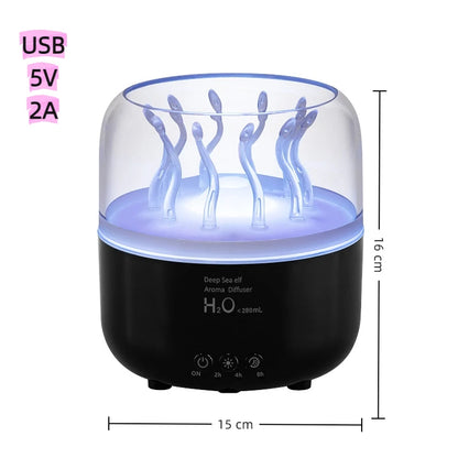 Deep Sea Elf Air Humidifier – Ultrasonic Aromatherapy Diffuser & Essential Oil Mist Maker - SORAVA