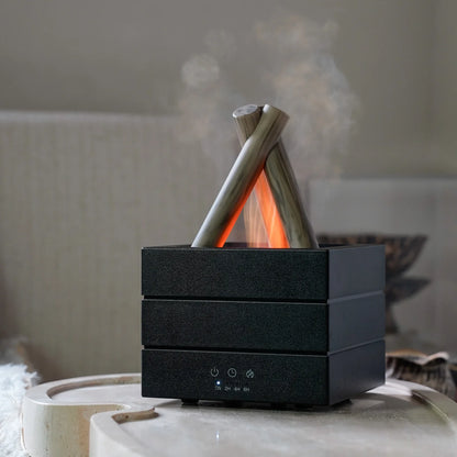 280ml Flame Aroma Diffuser – USB Air Humidifier with Remote Control, Colorful Atmosphere Light & Essential Oil Function - SORAVA