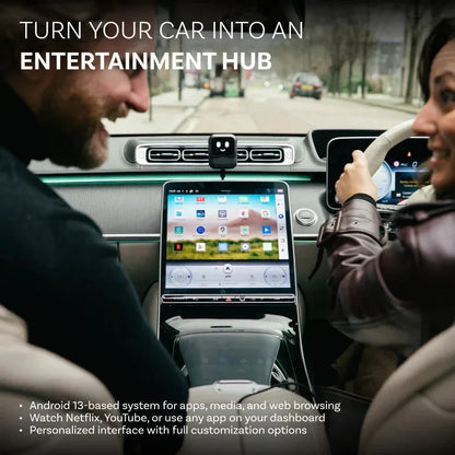 Nano CarPlay AI Box – Wireless Voice Control, Android Auto QCM6225, 8G+128G, Android 13 TV Box for YouTube, Netflix, Play Store - SORAVA