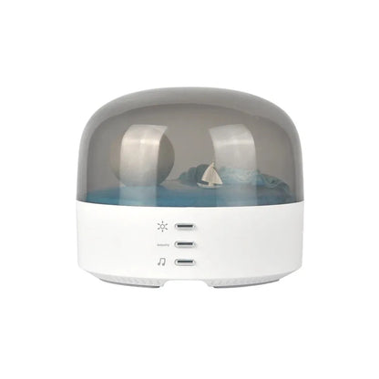Creative Moon Night Light & Bluetooth Speaker – Eye Protection LED Atmosphere Lamp, Perfect Birthday Gift - SORAVA