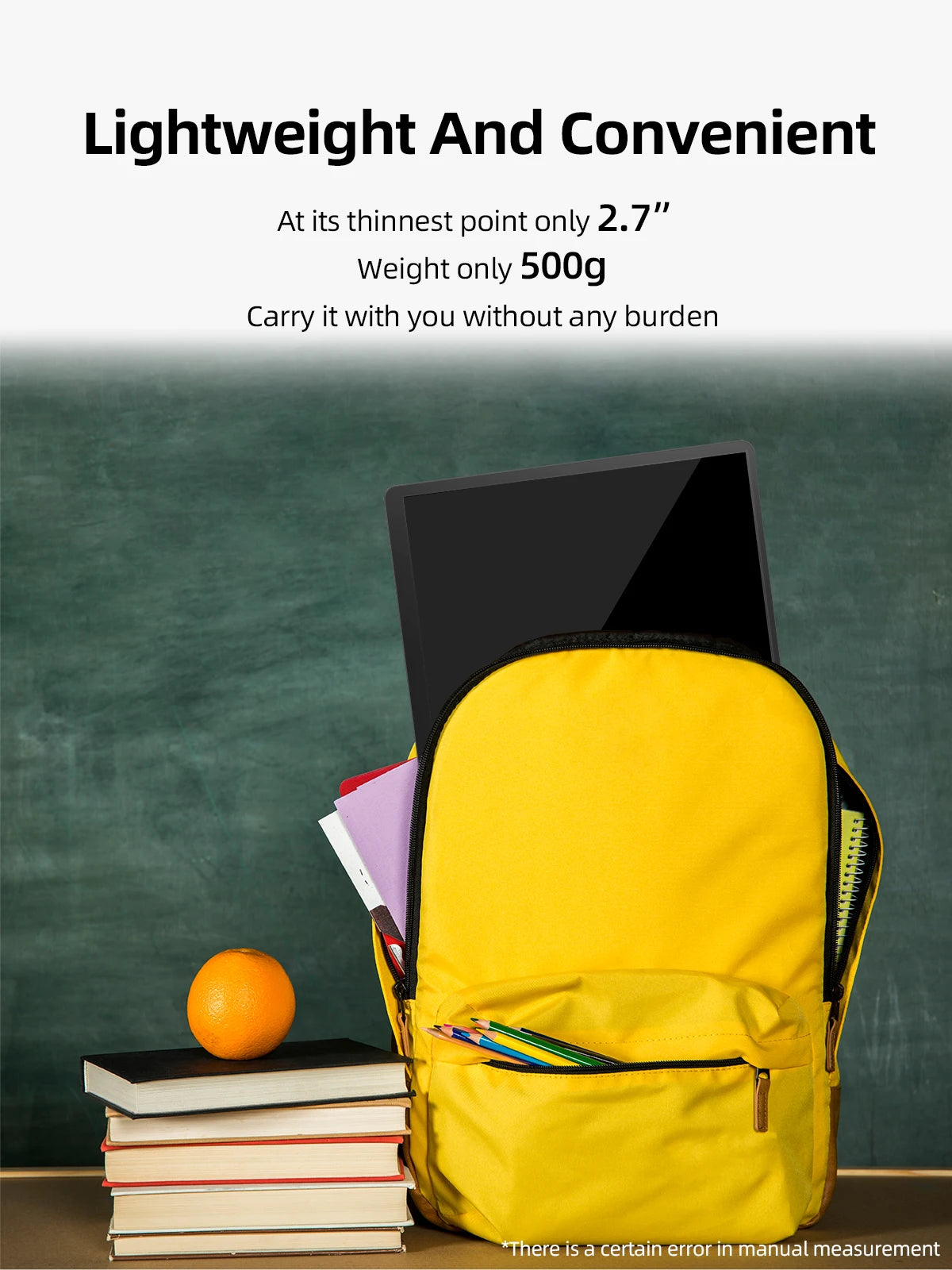 14-Inch 2K Portable Monitor – 2160×1440, 60Hz External Display for Laptops, Consoles & Phones