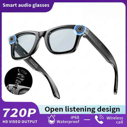 AI Smart Glasses with 8MP Camera – Video Recording, 100+ Language Translation, Bluetooth Call & Music, Sunglasses for Men & Women 2025 - SORAVA
