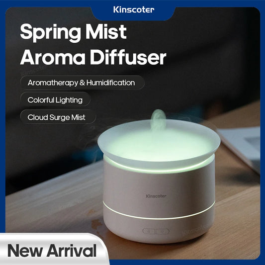 Ultra Quiet Aromatherapy Diffuser – Mist Spray Humidifier with Colorful LED Lights, Essential Oil Air Freshener for Home, Room & Office - SORAVA