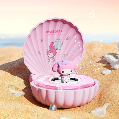 Sanrio Kuromi Mini Bluetooth Speaker – K39 Kawaii Wireless Portable Night Light, My Melody Shell Series, Perfect Anime Girl Gift - SORAVA