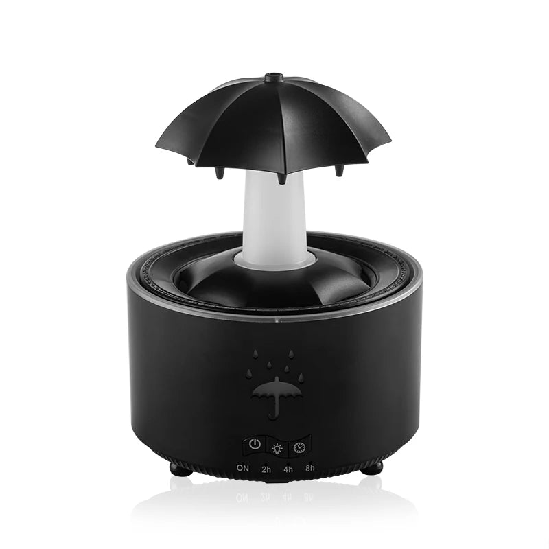 Cloud Rain Humidifier – Raindrop Aroma Essential Oil Diffuser with Remote, Night Light & Desktop Water Drop Sound for Home - SORAVA