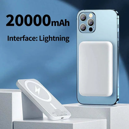 20000mAh Magnetic PowerBank Wireless PD 22.5W Fast Charger For Magsafe Portable Auxiliary Battery For Iphone 17 16 15 14 Xiaomi