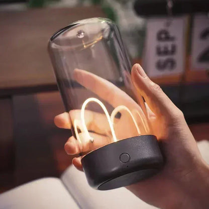 Portable Quantum Ambient Magnetic Light – Type-C Rechargeable, Eye Protection Lamp for Bedroom, Study & Camping - SORAVA