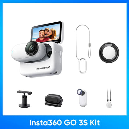Insta360 GO 3S 4K Tiny Camera – Portable Hands-Free POV Camera with Stabilization, Mount Anywhere for Action & Travel - SORAVA