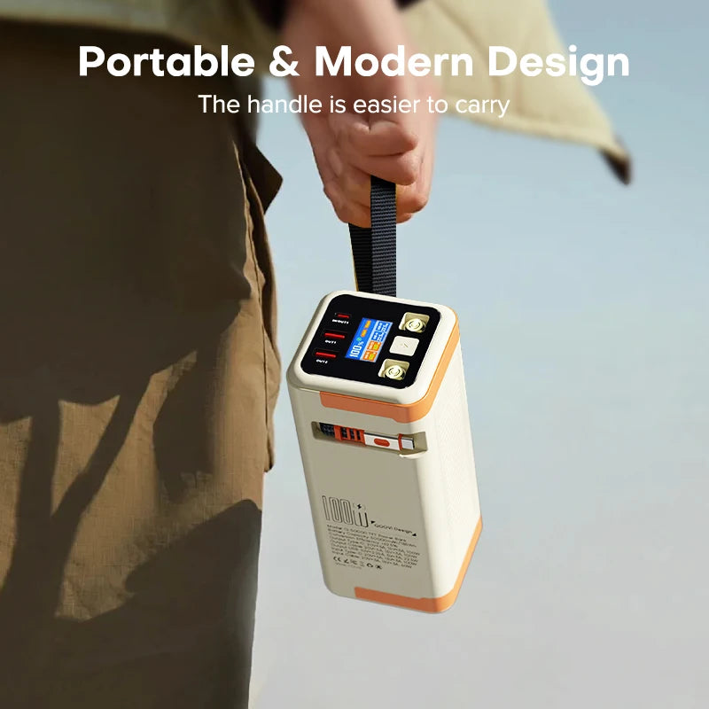 50000mAh Portable Power Bank – 100W PD Fast Charging, Large Capacity Battery for Phones & Laptops