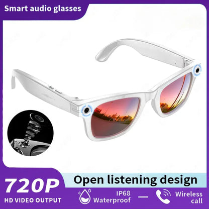 AI Smart Glasses with 8MP Camera – Video Recording, 100+ Language Translation, Bluetooth Call & Music, Sunglasses for Men & Women 2025 - SORAVA