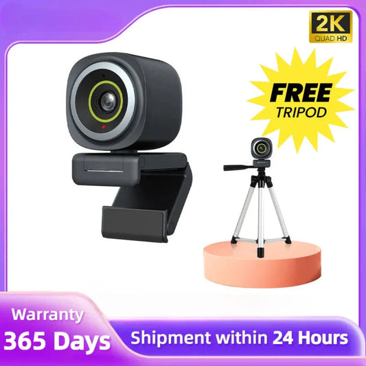 1080P USB Webcam – 60FPS with AI Noise-Canceling Microphone, Auto Focus, Plug-and-Play PC Camera
