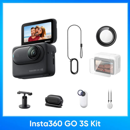 Insta360 GO 3S 4K Tiny Camera – Portable Hands-Free POV Camera with Stabilization, Mount Anywhere for Action & Travel - SORAVA
