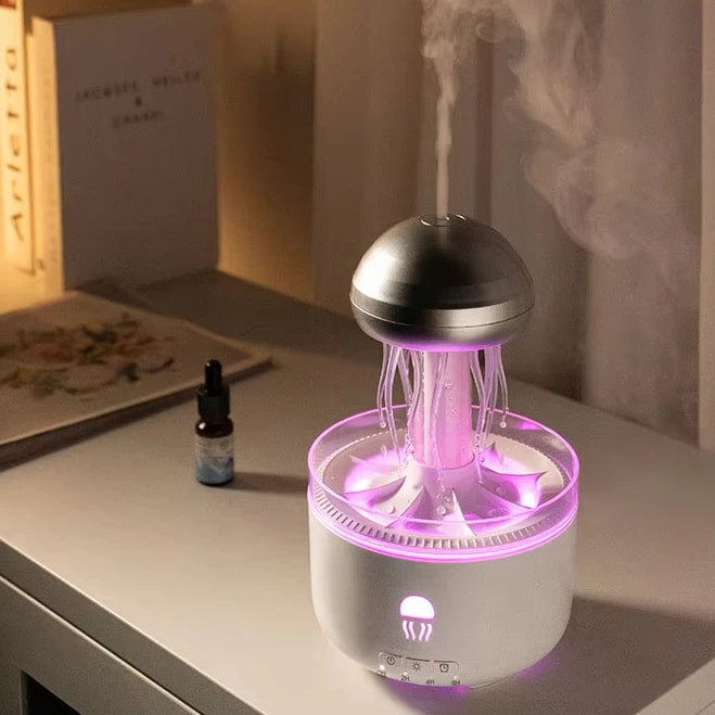 Smart 3D Virtual Seaweed Aromatherapy Diffuser – Portable Electric Humidifier & Jellyfish Oil Lamp for Home Decor - SORAVA