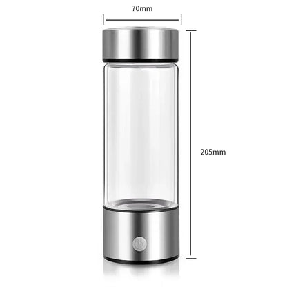 Rich Hydrogen Oxygen Water Cup – H2 Inhalation Device & Dual-Chamber PEM Ionizer Bottle for Healthy Hydration - SORAVA