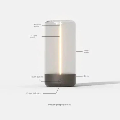 Portable Quantum Ambient Magnetic Light – Type-C Rechargeable, Eye Protection Lamp for Bedroom, Study & Camping - SORAVA