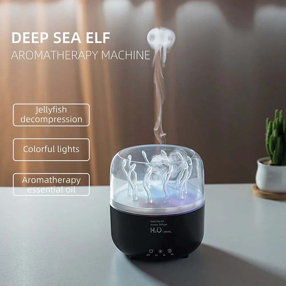 Deep Sea Elf Air Humidifier – Ultrasonic Aromatherapy Diffuser & Essential Oil Mist Maker - SORAVA