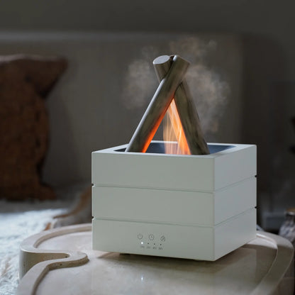 280ml Flame Aroma Diffuser – USB Air Humidifier with Remote Control, Colorful Atmosphere Light & Essential Oil Function - SORAVA