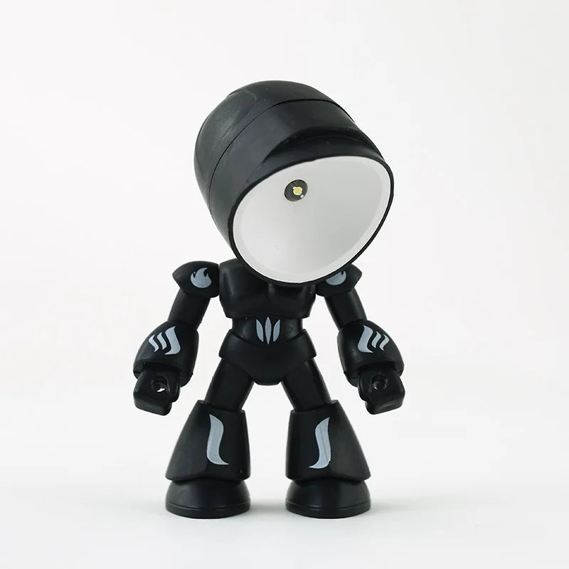 Mini Cartoon LED Table Lamp – Cute Folding Night Light with Adjustable Angle, Eye Protection, Battery Powered - SORAVA