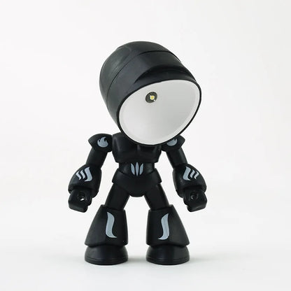 Mini Cartoon LED Table Lamp – Cute Folding Night Light with Adjustable Angle, Eye Protection, Battery Powered - SORAVA