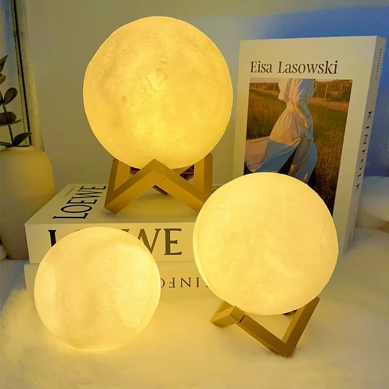 LED Moon Book Light – Galaxy Night Lamp for Kids & Adults, Bedroom Decor & Birthday Gift - SORAVA