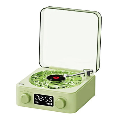 Mini Retro Bluetooth Speaker – Portable Sleep Aid with RGB Lights, TF Card Support & Subwoofer, Perfect Gift - SORAVA