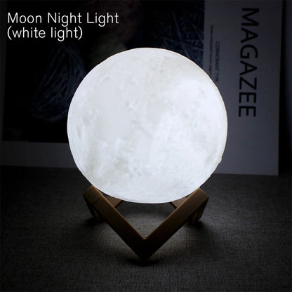 LED Moon Book Light – Galaxy Night Lamp for Kids & Adults, Bedroom Decor & Birthday Gift - SORAVA