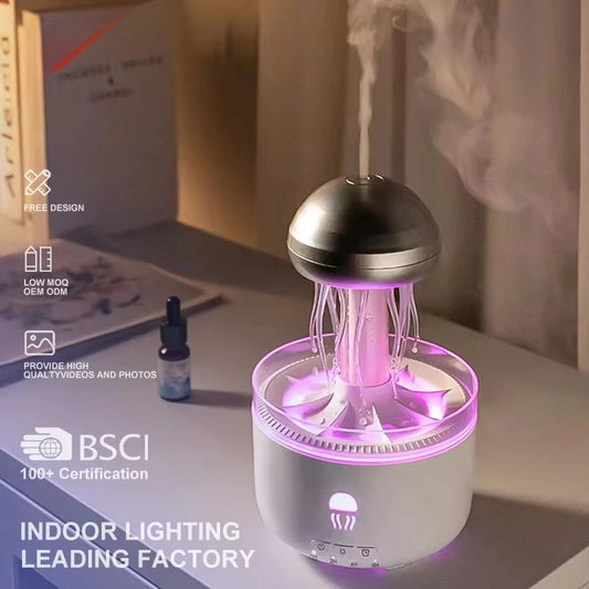 Smart 3D Virtual Seaweed Aromatherapy Diffuser – Portable Electric Humidifier & Jellyfish Oil Lamp for Home Decor - SORAVA