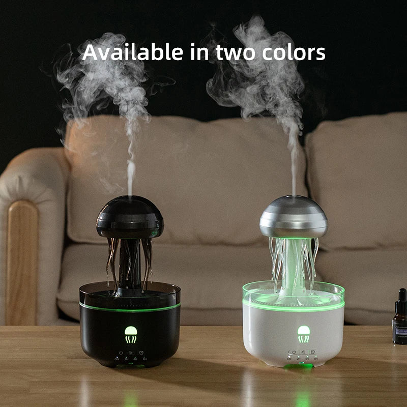 Smart 3D Virtual Seaweed Aromatherapy Diffuser – Portable Electric Humidifier & Jellyfish Oil Lamp for Home Decor - SORAVA