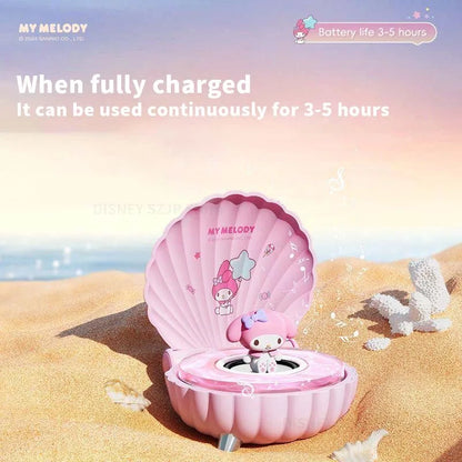 Sanrio Kuromi Mini Bluetooth Speaker – K39 Kawaii Wireless Portable Night Light, My Melody Shell Series, Perfect Anime Girl Gift - SORAVA
