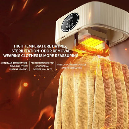 Foldable Electric Clothes Dryer – Portable 600W Travel Warm Air Laundry Dryer with Smart Drying & UV Sterilization, 110V/220V - SORAVA