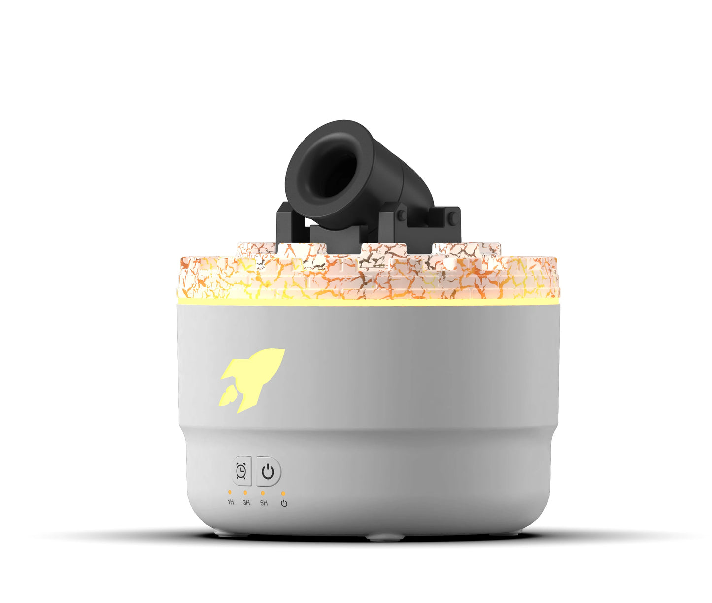 Ultrasonic Air Humidifier & Essential Oil Diffuser – Retro Ship Design with Jellyfish Spray Effect, 7-Color LED Night Light - SORAVA