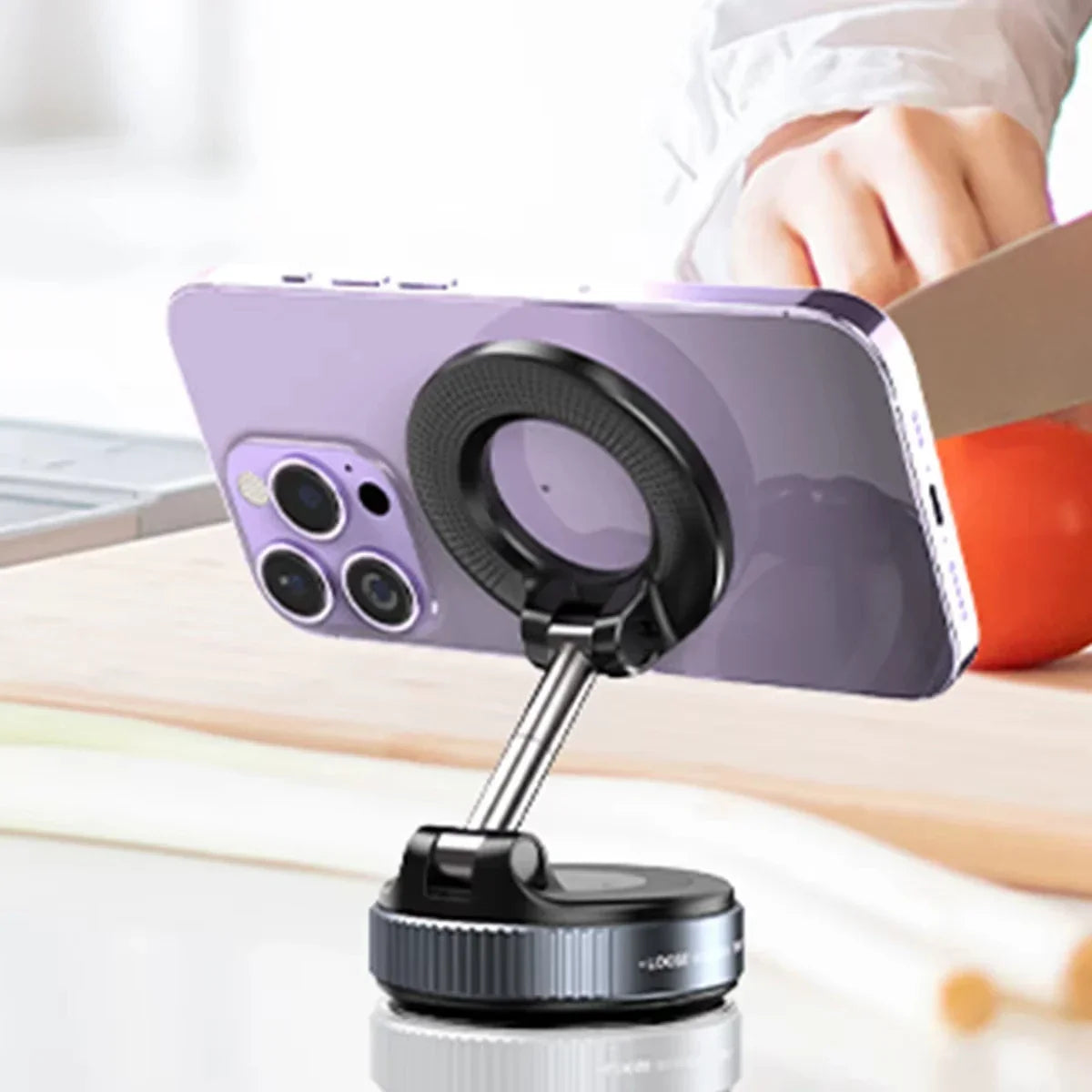 Foldable Magnetic Phone Holder – Vacuum Suction Cup Mount for Navigation & Hands-Free Driving 2025 - SORAVA