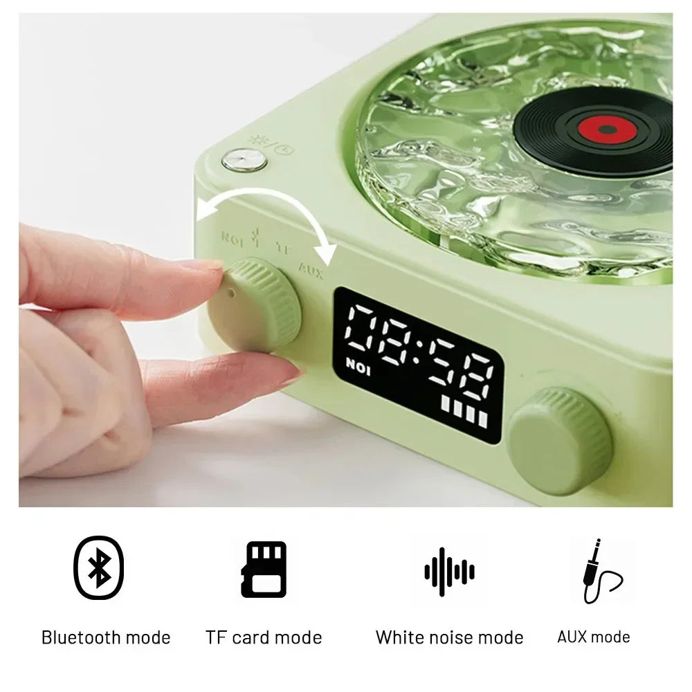 Mini Retro Bluetooth Speaker – Portable Sleep Aid with RGB Lights, TF Card Support & Subwoofer, Perfect Gift - SORAVA