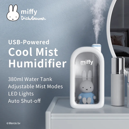 Miffy Doll Humidifier – Cute Mini Air Moisturizer for Home, Bedroom, Office & Dorm, Quiet Operation, Perfect Gift for Kids, Pregnant Women & Students - SORAVA